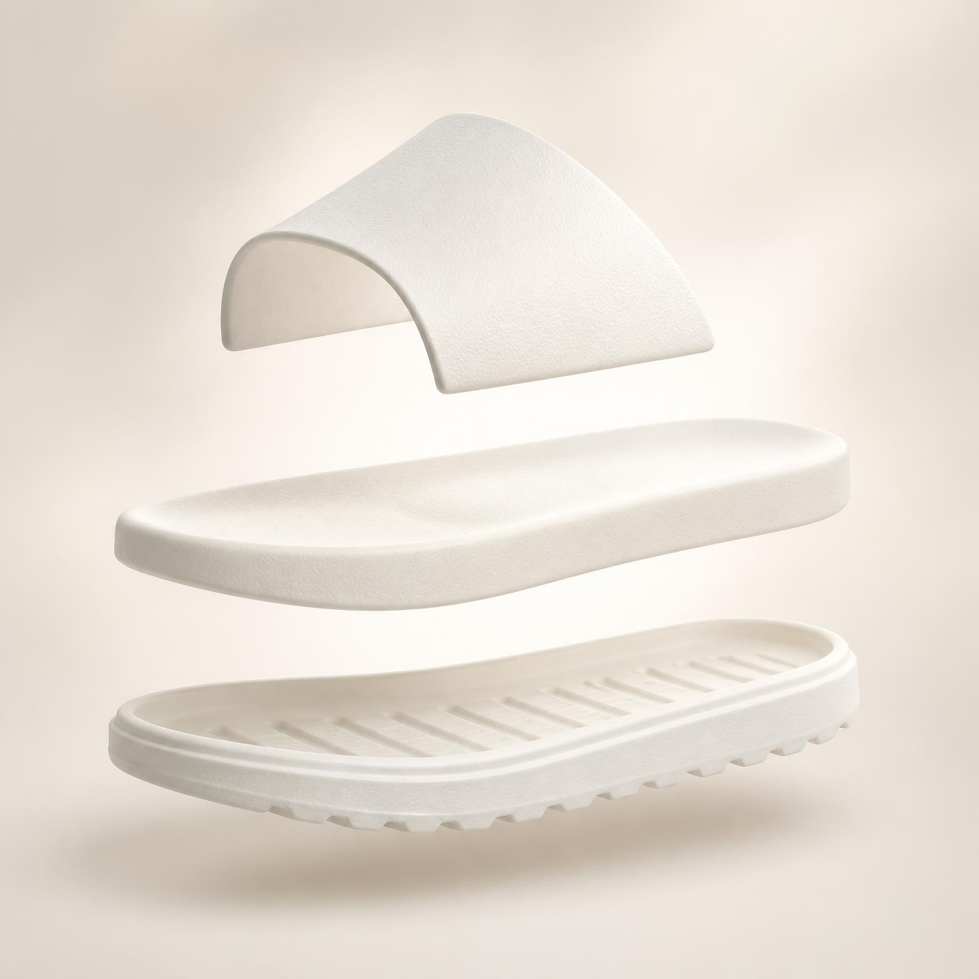 Exploded view of Velmorahh EVA slipper layers